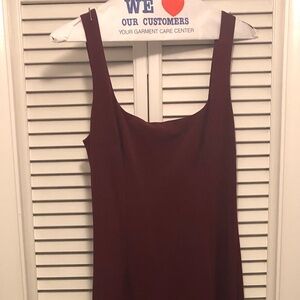 Anthropologie Floor Length Wine Red (Bridesmaid) Dress